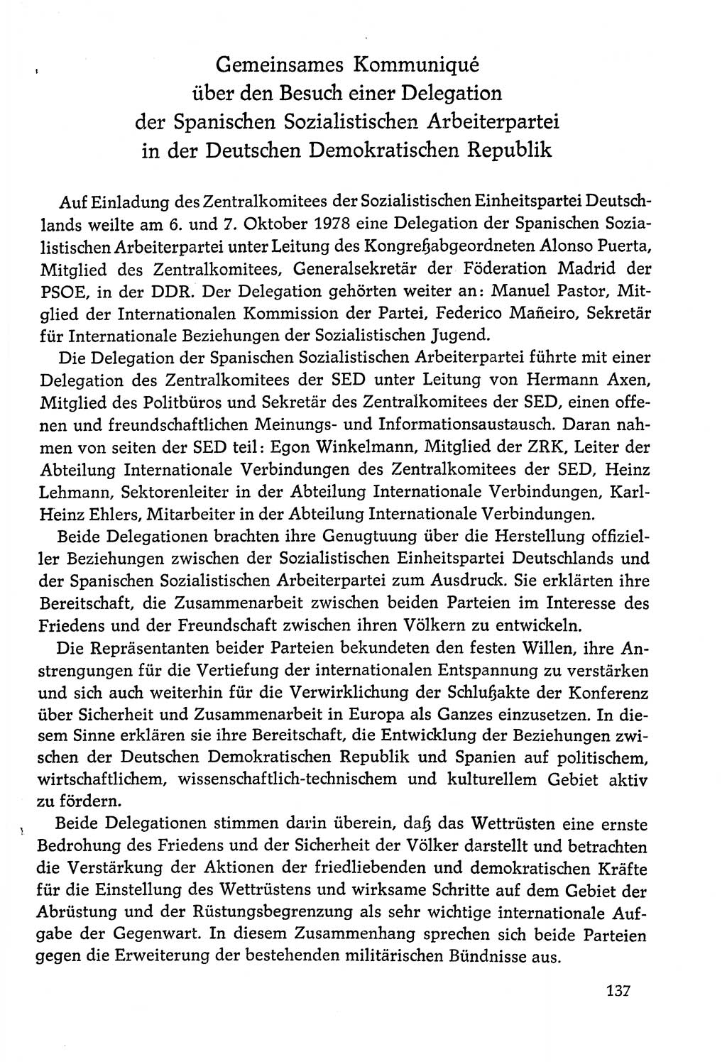 Dokumente der Sozialistischen Einheitspartei Deutschlands (SED) [Deutsche Demokratische Republik (DDR)] 1978-1979, Seite 137 (Dok. SED DDR 1978-1979, S. 137)