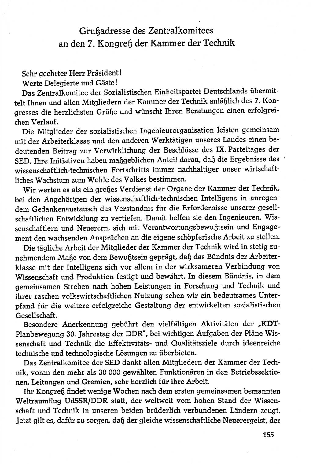 Dokumente der Sozialistischen Einheitspartei Deutschlands (SED) [Deutsche Demokratische Republik (DDR)] 1978-1979, Seite 155 (Dok. SED DDR 1978-1979, S. 155)