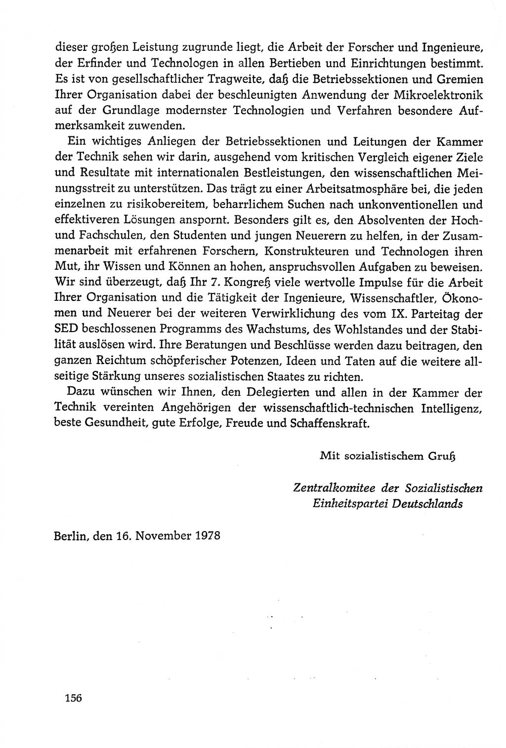 Dokumente der Sozialistischen Einheitspartei Deutschlands (SED) [Deutsche Demokratische Republik (DDR)] 1978-1979, Seite 156 (Dok. SED DDR 1978-1979, S. 156)