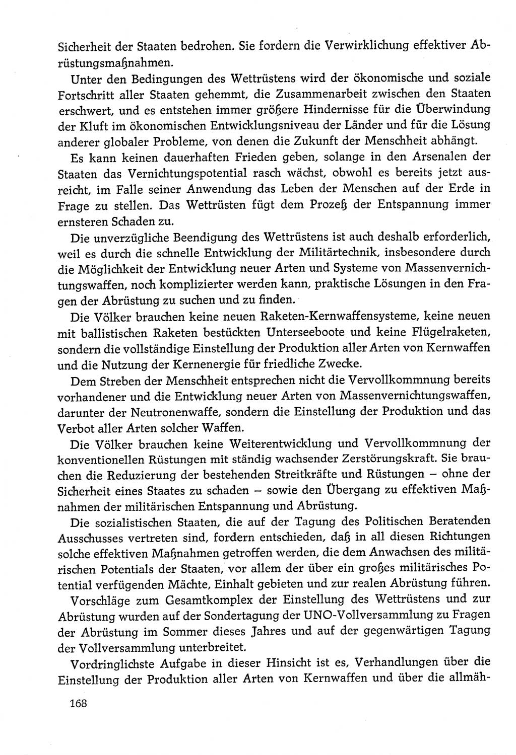 Dokumente der Sozialistischen Einheitspartei Deutschlands (SED) [Deutsche Demokratische Republik (DDR)] 1978-1979, Seite 168 (Dok. SED DDR 1978-1979, S. 168)