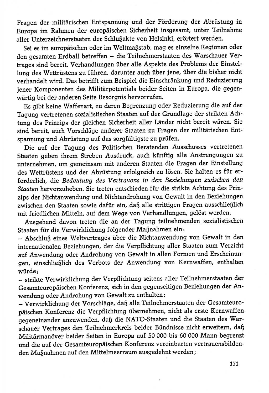 Dokumente der Sozialistischen Einheitspartei Deutschlands (SED) [Deutsche Demokratische Republik (DDR)] 1978-1979, Seite 171 (Dok. SED DDR 1978-1979, S. 171)