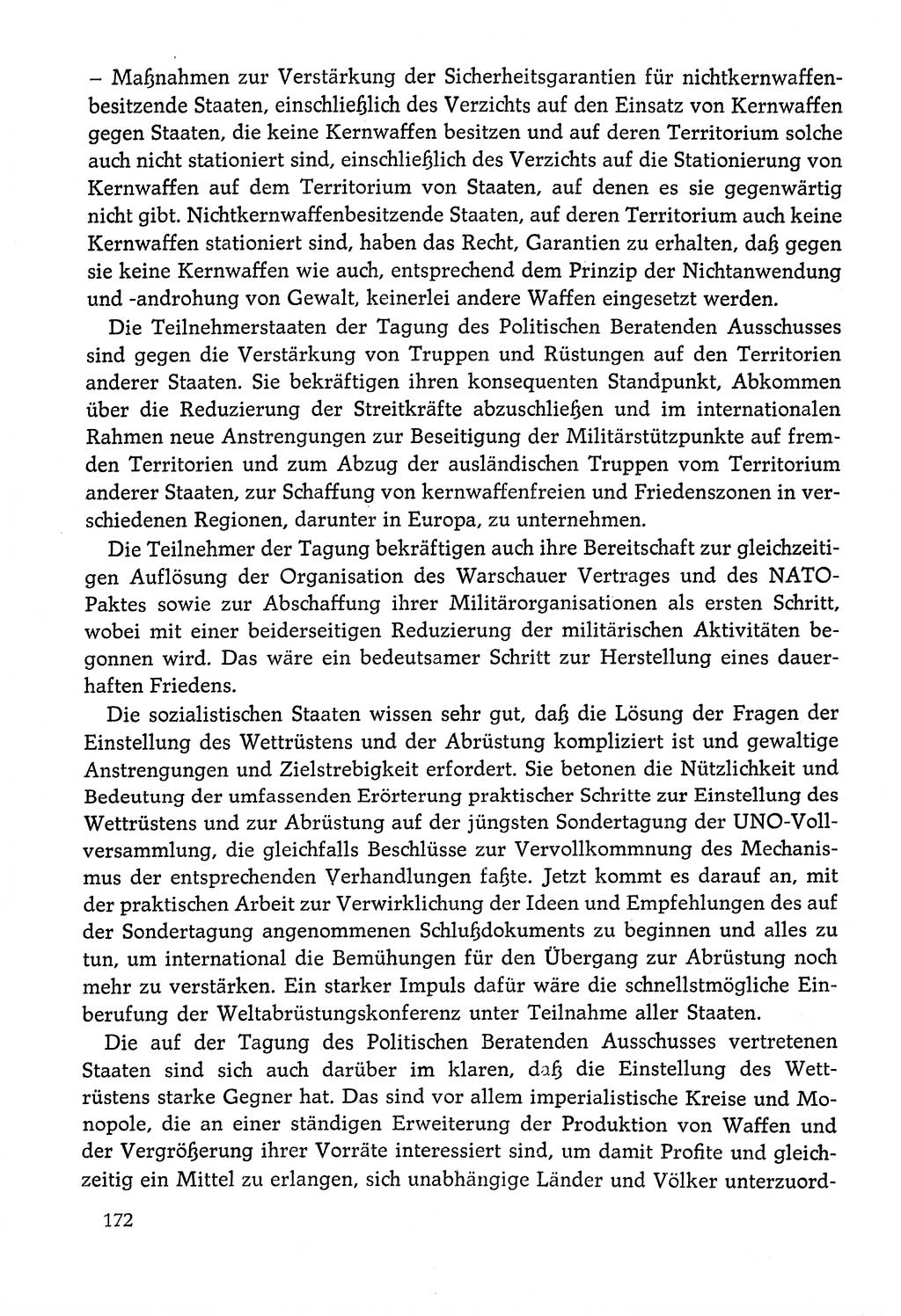 Dokumente der Sozialistischen Einheitspartei Deutschlands (SED) [Deutsche Demokratische Republik (DDR)] 1978-1979, Seite 172 (Dok. SED DDR 1978-1979, S. 172)