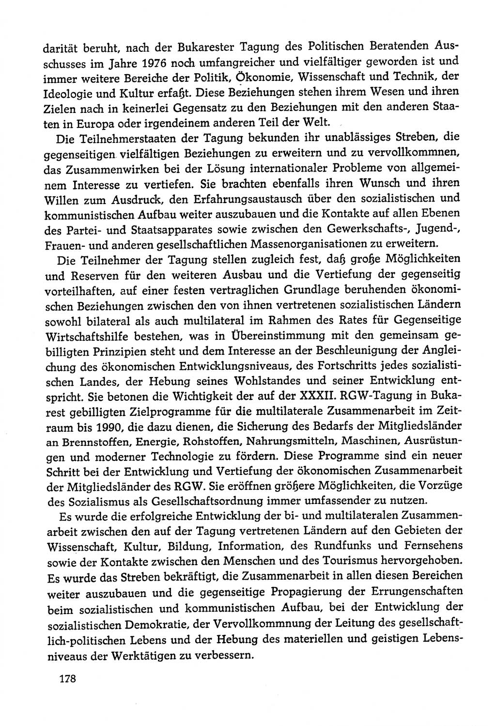 Dokumente der Sozialistischen Einheitspartei Deutschlands (SED) [Deutsche Demokratische Republik (DDR)] 1978-1979, Seite 178 (Dok. SED DDR 1978-1979, S. 178)