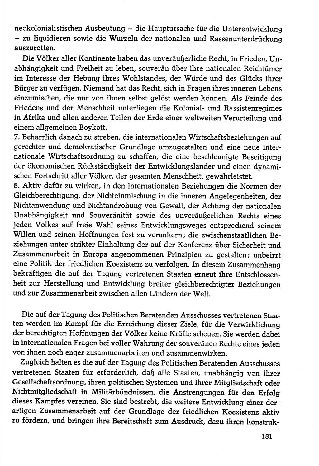 Dokumente der Sozialistischen Einheitspartei Deutschlands (SED) [Deutsche Demokratische Republik (DDR)] 1978-1979, Seite 181 (Dok. SED DDR 1978-1979, S. 181)
