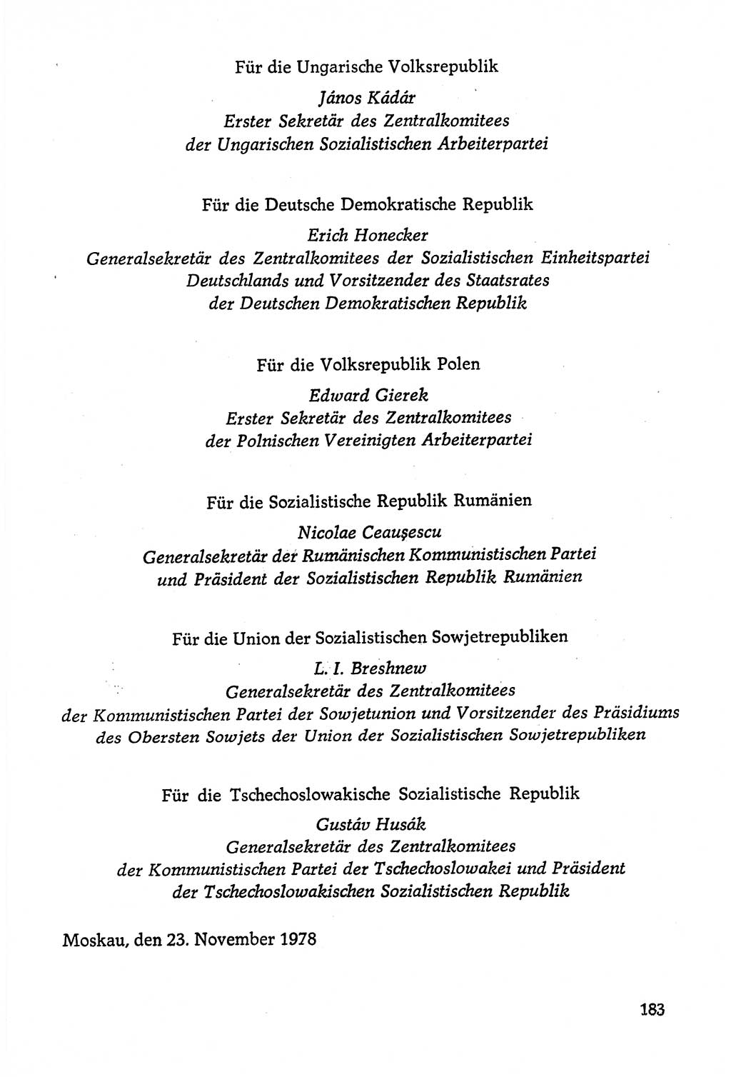 Dokumente der Sozialistischen Einheitspartei Deutschlands (SED) [Deutsche Demokratische Republik (DDR)] 1978-1979, Seite 183 (Dok. SED DDR 1978-1979, S. 183)