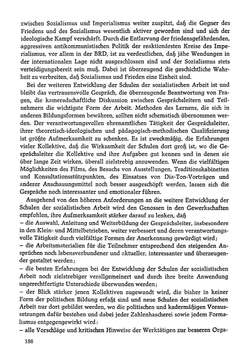 Dokumente der Sozialistischen Einheitspartei Deutschlands (SED) [Deutsche Demokratische Republik (DDR)] 1978-1979, Seite 188 (Dok. SED DDR 1978-1979, S. 188)