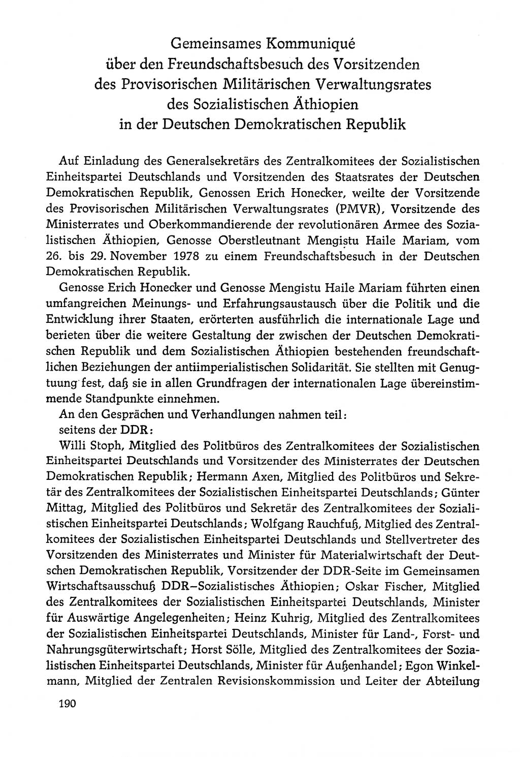 Dokumente der Sozialistischen Einheitspartei Deutschlands (SED) [Deutsche Demokratische Republik (DDR)] 1978-1979, Seite 190 (Dok. SED DDR 1978-1979, S. 190)
