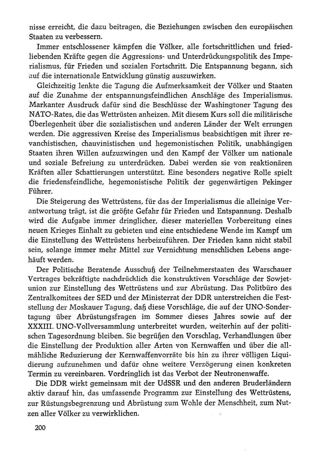 Dokumente der Sozialistischen Einheitspartei Deutschlands (SED) [Deutsche Demokratische Republik (DDR)] 1978-1979, Seite 200 (Dok. SED DDR 1978-1979, S. 200)
