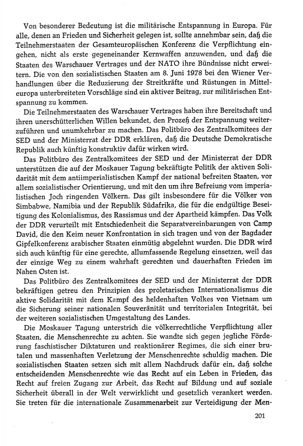 Dokumente der Sozialistischen Einheitspartei Deutschlands (SED) [Deutsche Demokratische Republik (DDR)] 1978-1979, Seite 201 (Dok. SED DDR 1978-1979, S. 201)