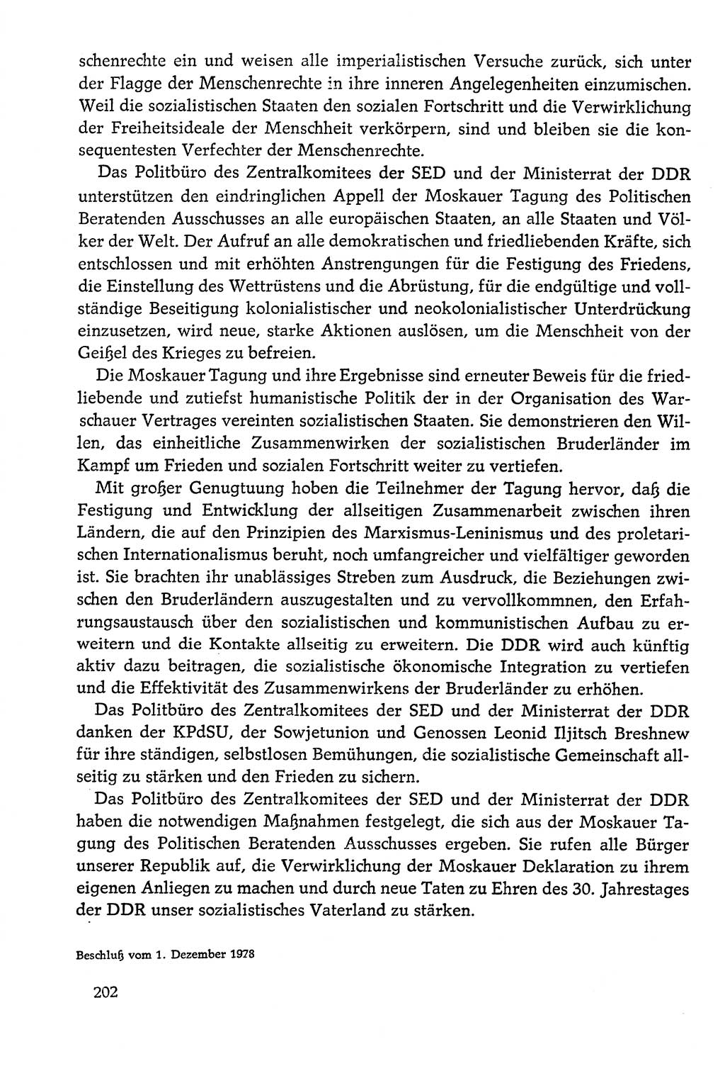 Dokumente der Sozialistischen Einheitspartei Deutschlands (SED) [Deutsche Demokratische Republik (DDR)] 1978-1979, Seite 202 (Dok. SED DDR 1978-1979, S. 202)
