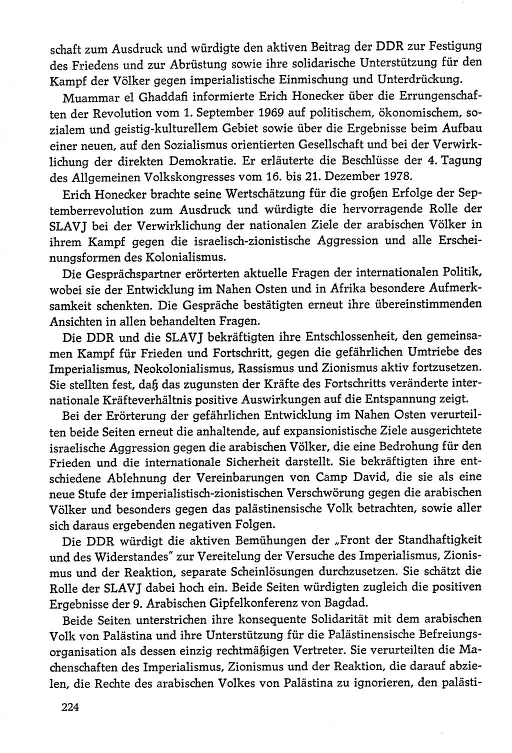 Dokumente der Sozialistischen Einheitspartei Deutschlands (SED) [Deutsche Demokratische Republik (DDR)] 1978-1979, Seite 224 (Dok. SED DDR 1978-1979, S. 224)