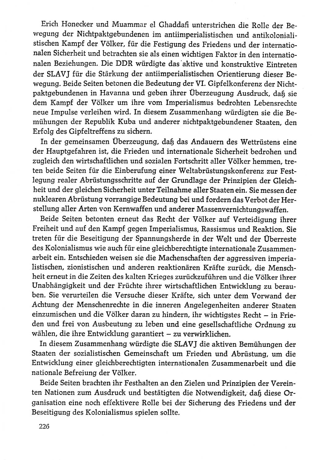 Dokumente der Sozialistischen Einheitspartei Deutschlands (SED) [Deutsche Demokratische Republik (DDR)] 1978-1979, Seite 226 (Dok. SED DDR 1978-1979, S. 226)