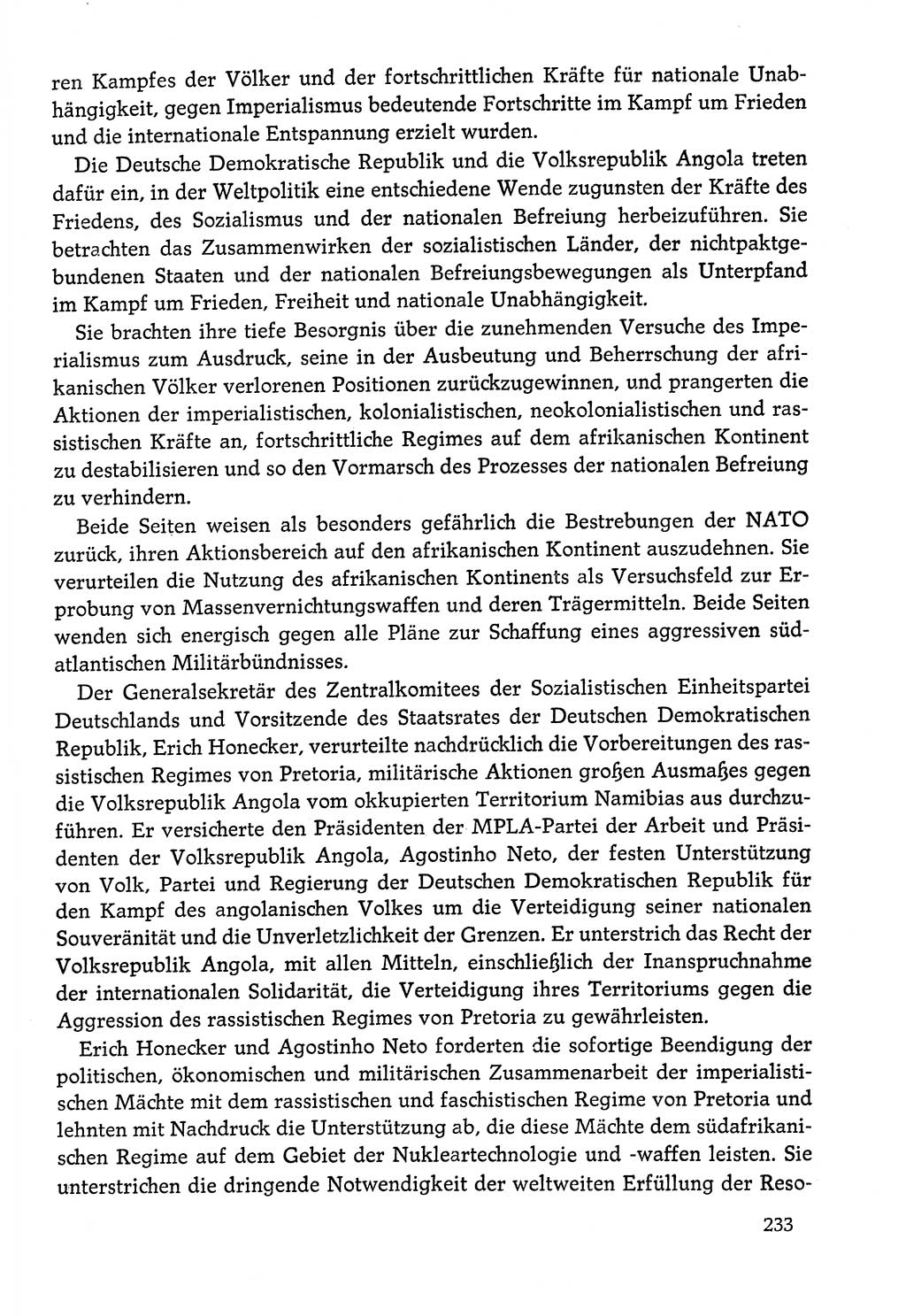 Dokumente der Sozialistischen Einheitspartei Deutschlands (SED) [Deutsche Demokratische Republik (DDR)] 1978-1979, Seite 233 (Dok. SED DDR 1978-1979, S. 233)