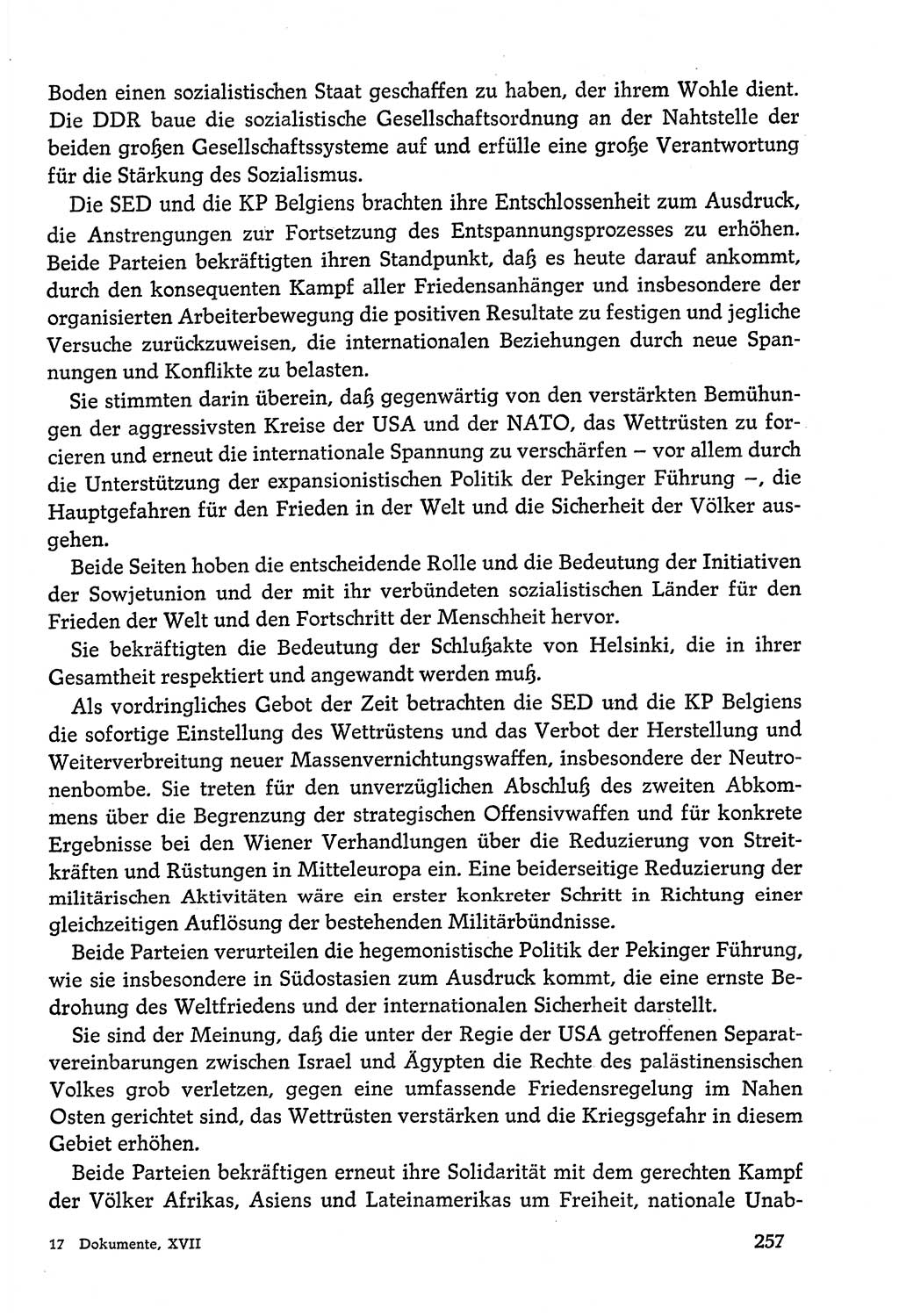 Dokumente der Sozialistischen Einheitspartei Deutschlands (SED) [Deutsche Demokratische Republik (DDR)] 1978-1979, Seite 257 (Dok. SED DDR 1978-1979, S. 257)