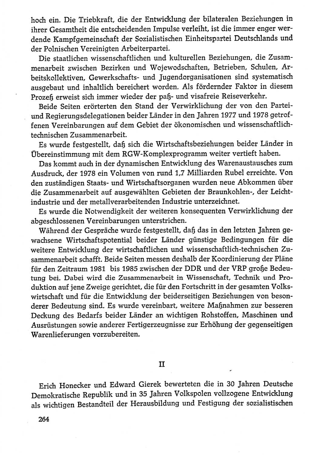 Dokumente der Sozialistischen Einheitspartei Deutschlands (SED) [Deutsche Demokratische Republik (DDR)] 1978-1979, Seite 264 (Dok. SED DDR 1978-1979, S. 264)