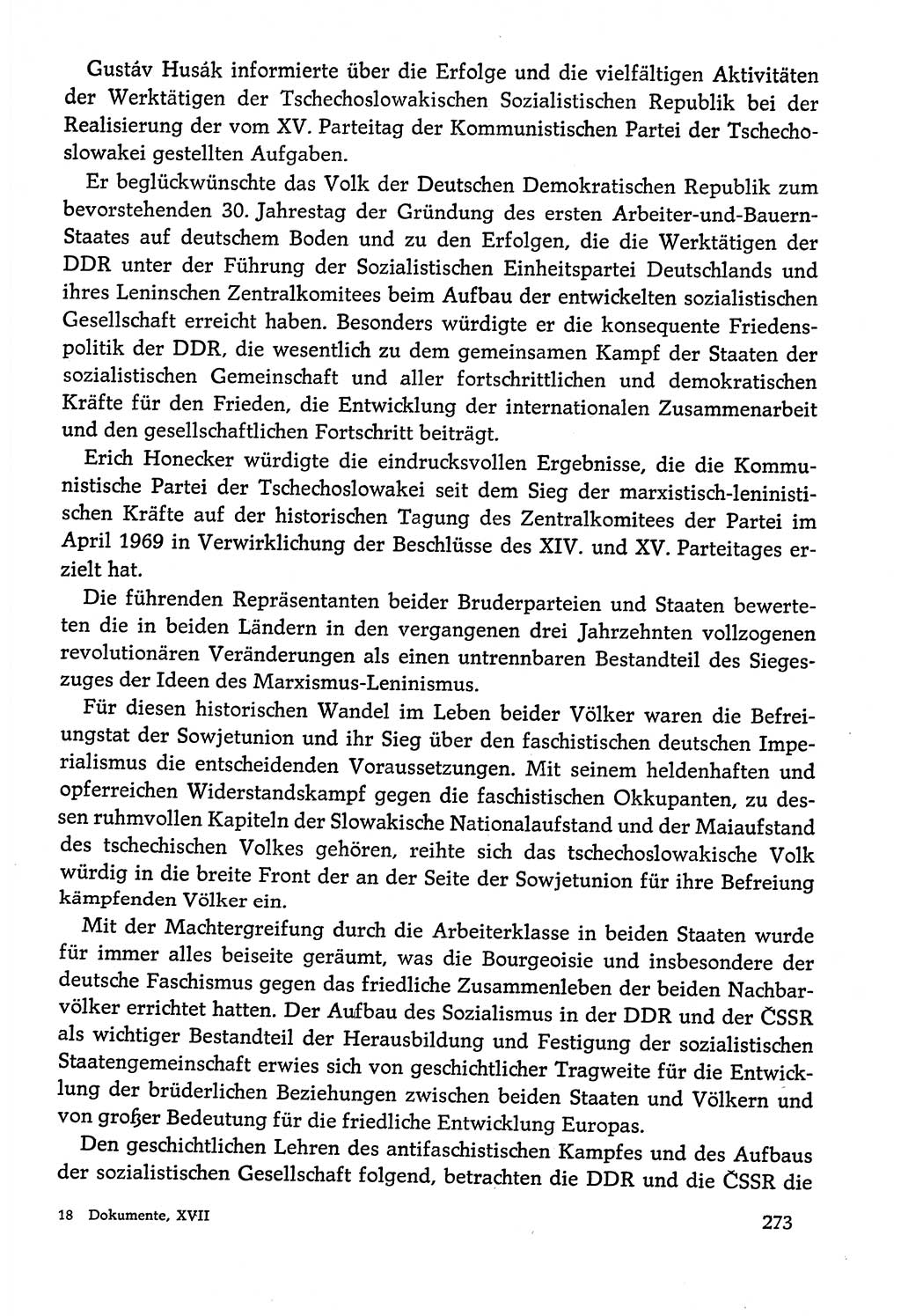 Dokumente der Sozialistischen Einheitspartei Deutschlands (SED) [Deutsche Demokratische Republik (DDR)] 1978-1979, Seite 273 (Dok. SED DDR 1978-1979, S. 273)