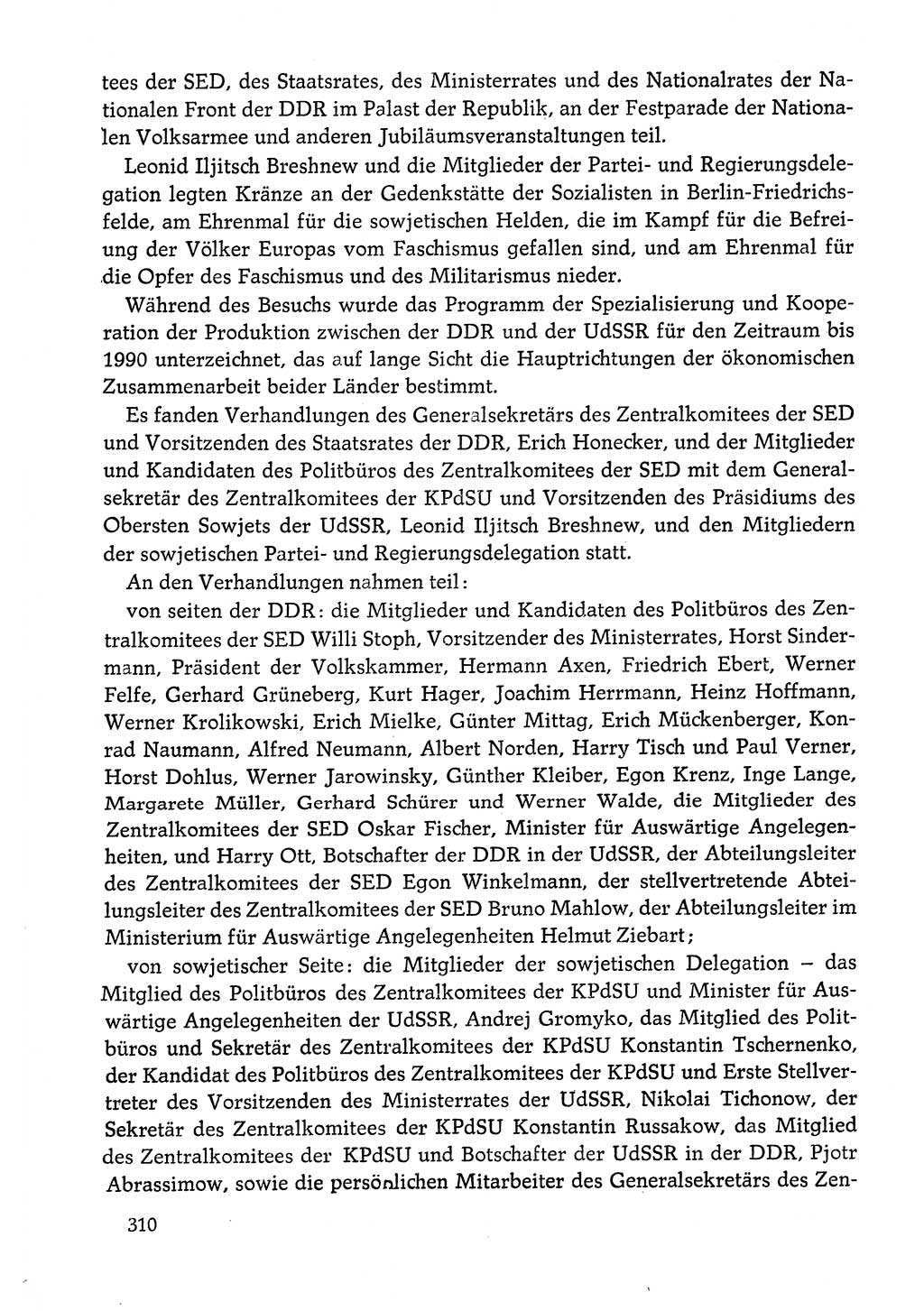 Dokumente der Sozialistischen Einheitspartei Deutschlands (SED) [Deutsche Demokratische Republik (DDR)] 1978-1979, Seite 310 (Dok. SED DDR 1978-1979, S. 310)