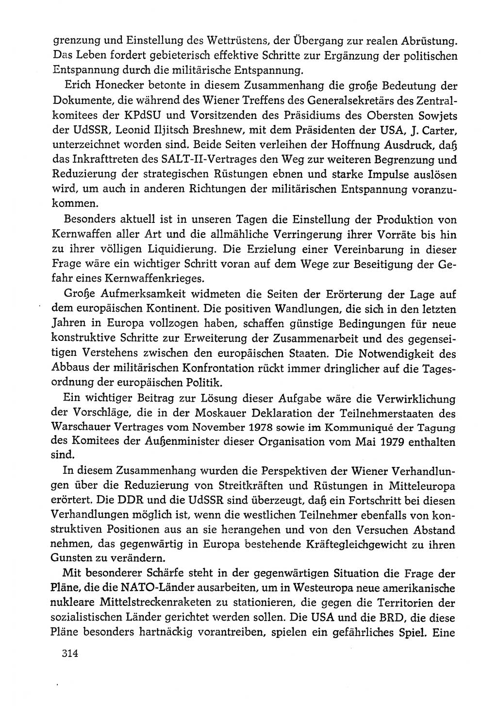 Dokumente der Sozialistischen Einheitspartei Deutschlands (SED) [Deutsche Demokratische Republik (DDR)] 1978-1979, Seite 314 (Dok. SED DDR 1978-1979, S. 314)