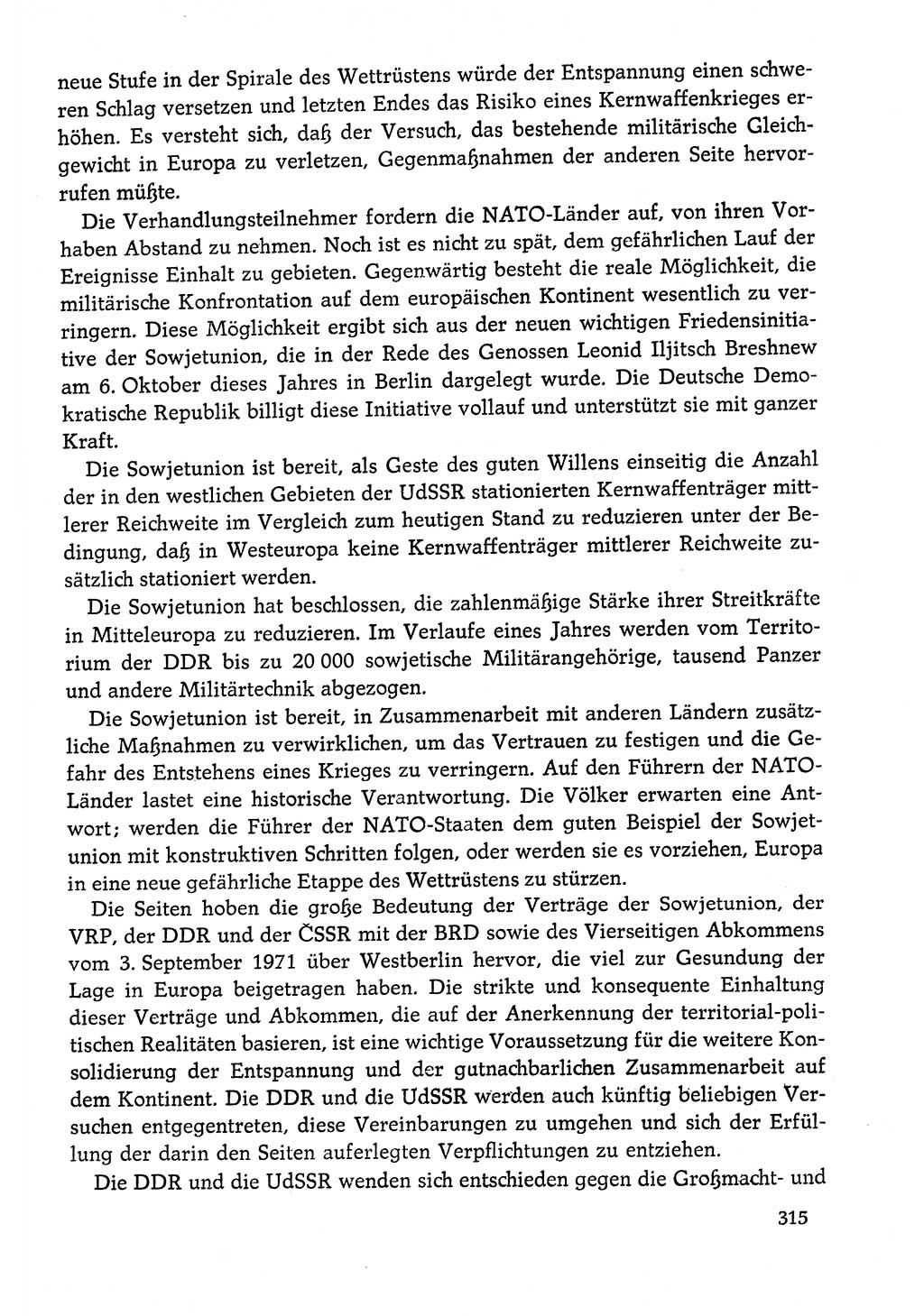 Dokumente der Sozialistischen Einheitspartei Deutschlands (SED) [Deutsche Demokratische Republik (DDR)] 1978-1979, Seite 315 (Dok. SED DDR 1978-1979, S. 315)
