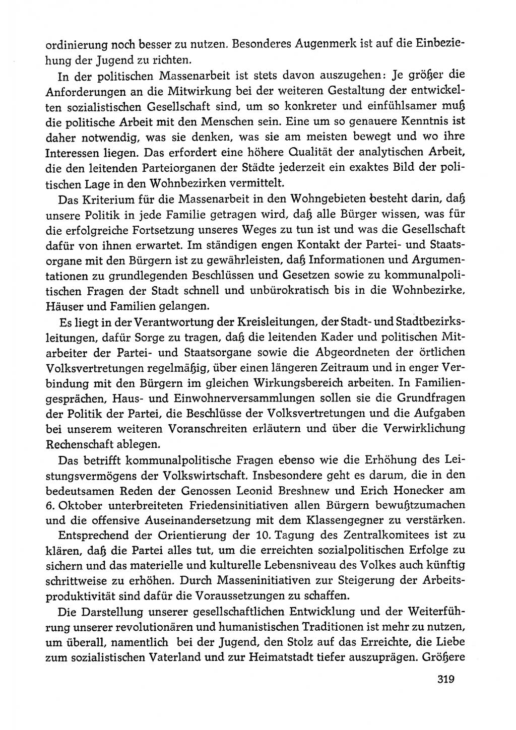 Dokumente der Sozialistischen Einheitspartei Deutschlands (SED) [Deutsche Demokratische Republik (DDR)] 1978-1979, Seite 319 (Dok. SED DDR 1978-1979, S. 319)