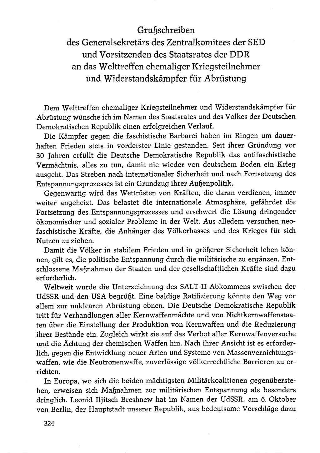 Dokumente der Sozialistischen Einheitspartei Deutschlands (SED) [Deutsche Demokratische Republik (DDR)] 1978-1979, Seite 324 (Dok. SED DDR 1978-1979, S. 324)