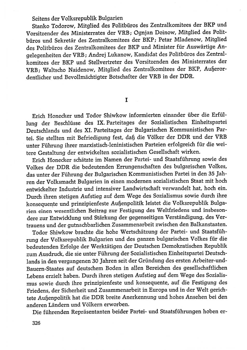 Dokumente der Sozialistischen Einheitspartei Deutschlands (SED) [Deutsche Demokratische Republik (DDR)] 1978-1979, Seite 326 (Dok. SED DDR 1978-1979, S. 326)