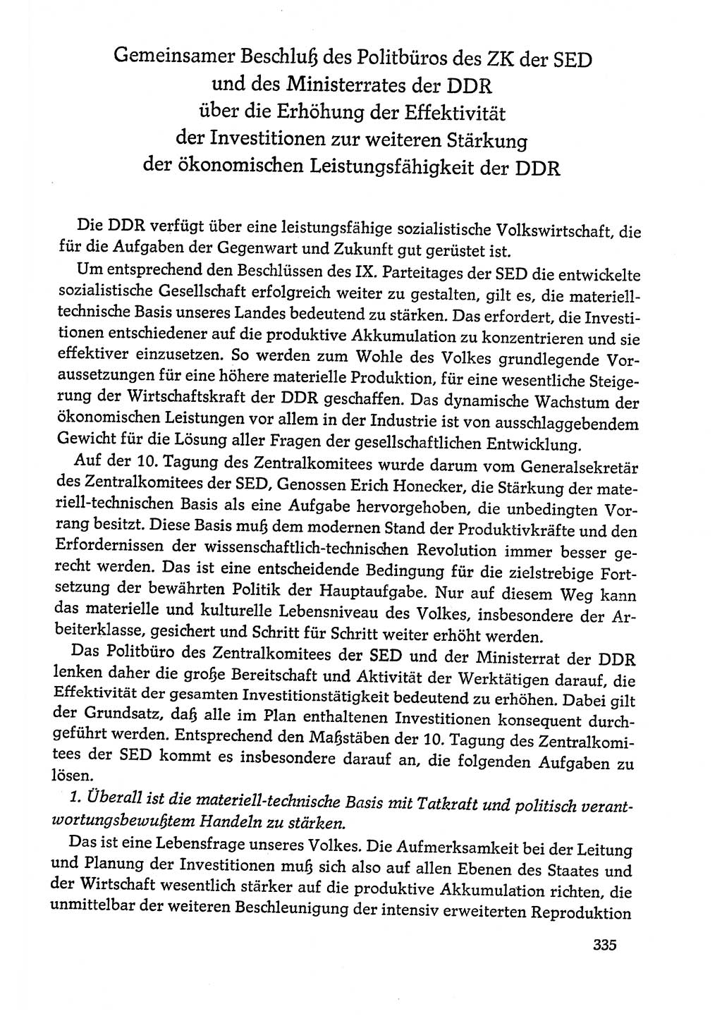 Dokumente der Sozialistischen Einheitspartei Deutschlands (SED) [Deutsche Demokratische Republik (DDR)] 1978-1979, Seite 335 (Dok. SED DDR 1978-1979, S. 335)