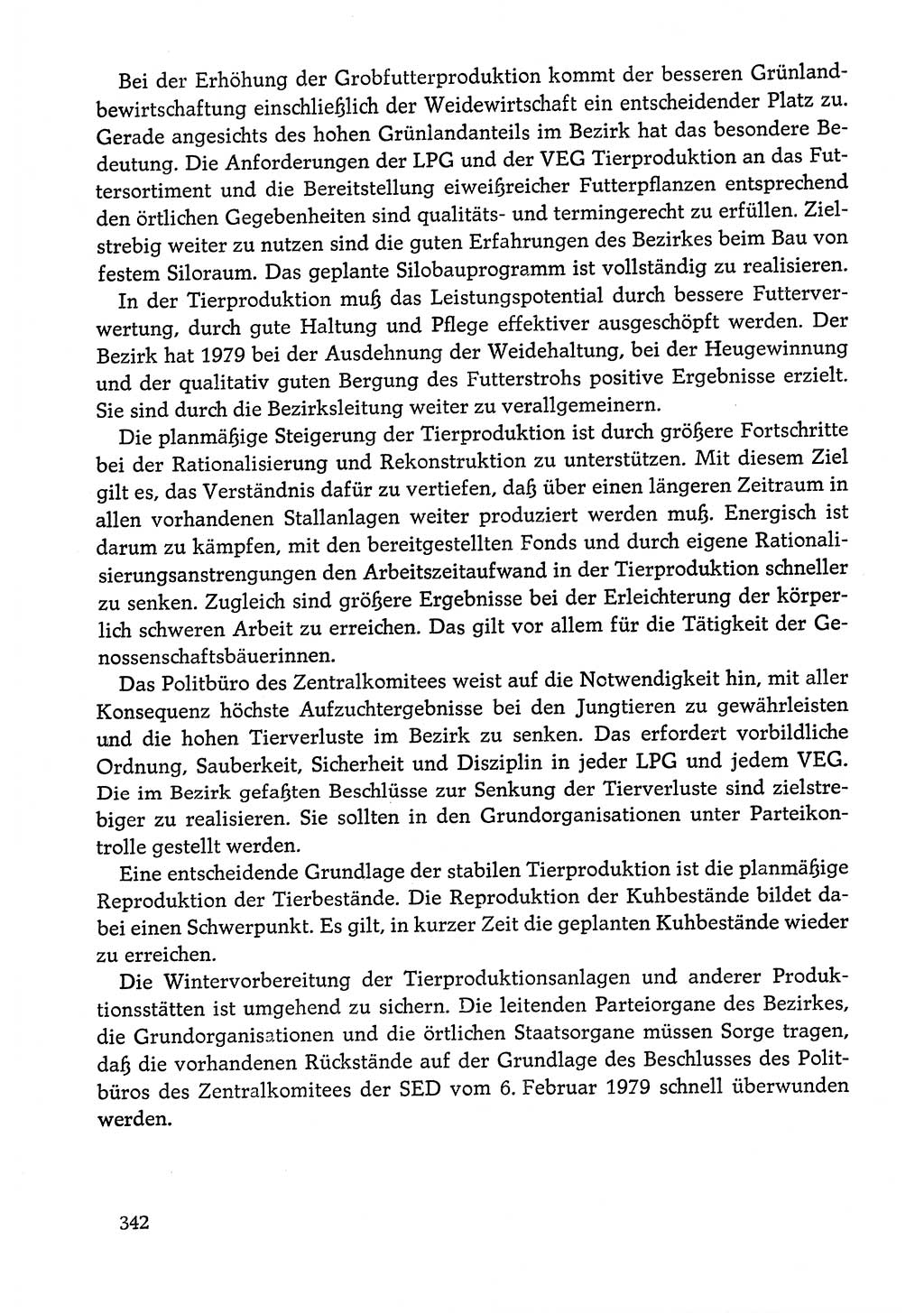 Dokumente der Sozialistischen Einheitspartei Deutschlands (SED) [Deutsche Demokratische Republik (DDR)] 1978-1979, Seite 342 (Dok. SED DDR 1978-1979, S. 342)
