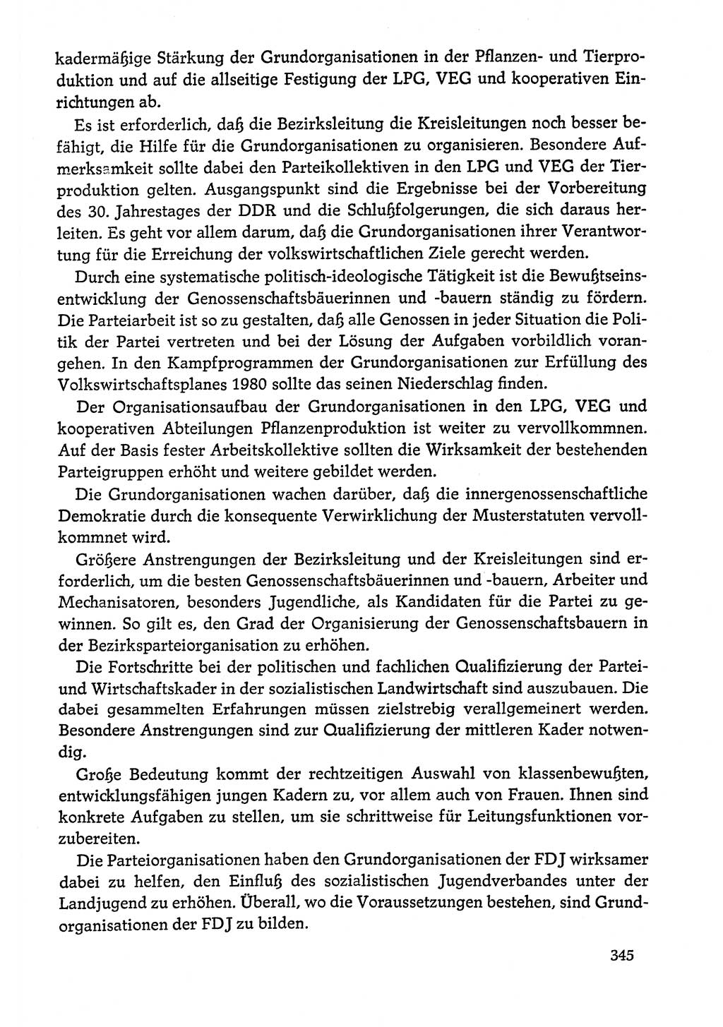Dokumente der Sozialistischen Einheitspartei Deutschlands (SED) [Deutsche Demokratische Republik (DDR)] 1978-1979, Seite 345 (Dok. SED DDR 1978-1979, S. 345)