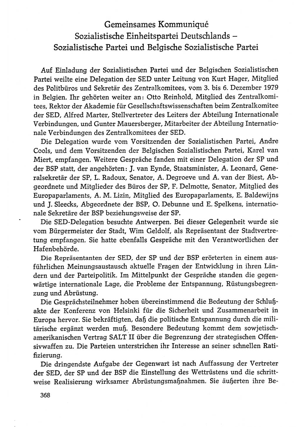 Dokumente der Sozialistischen Einheitspartei Deutschlands (SED) [Deutsche Demokratische Republik (DDR)] 1978-1979, Seite 368 (Dok. SED DDR 1978-1979, S. 368)