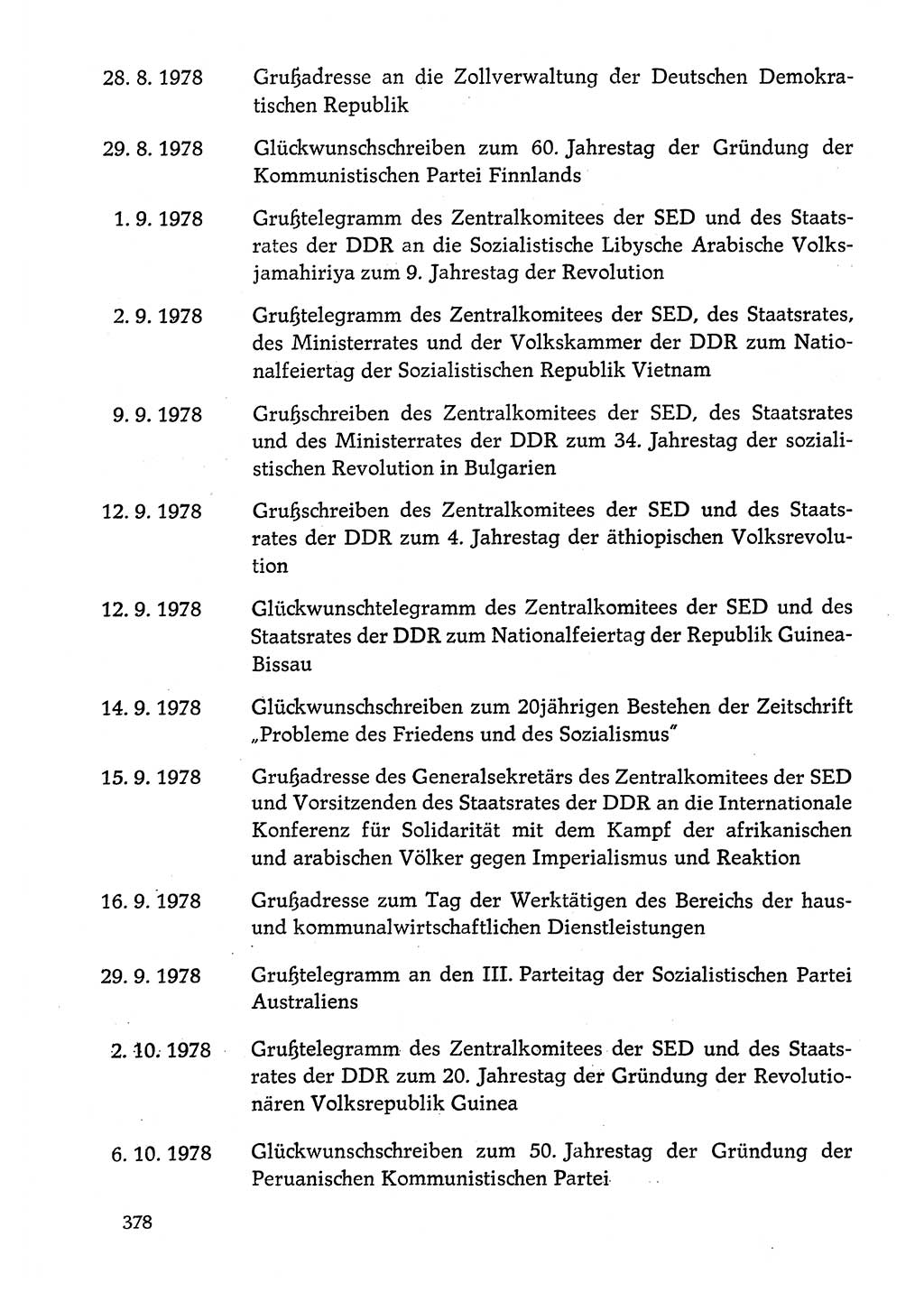 Dokumente der Sozialistischen Einheitspartei Deutschlands (SED) [Deutsche Demokratische Republik (DDR)] 1978-1979, Seite 378 (Dok. SED DDR 1978-1979, S. 378)