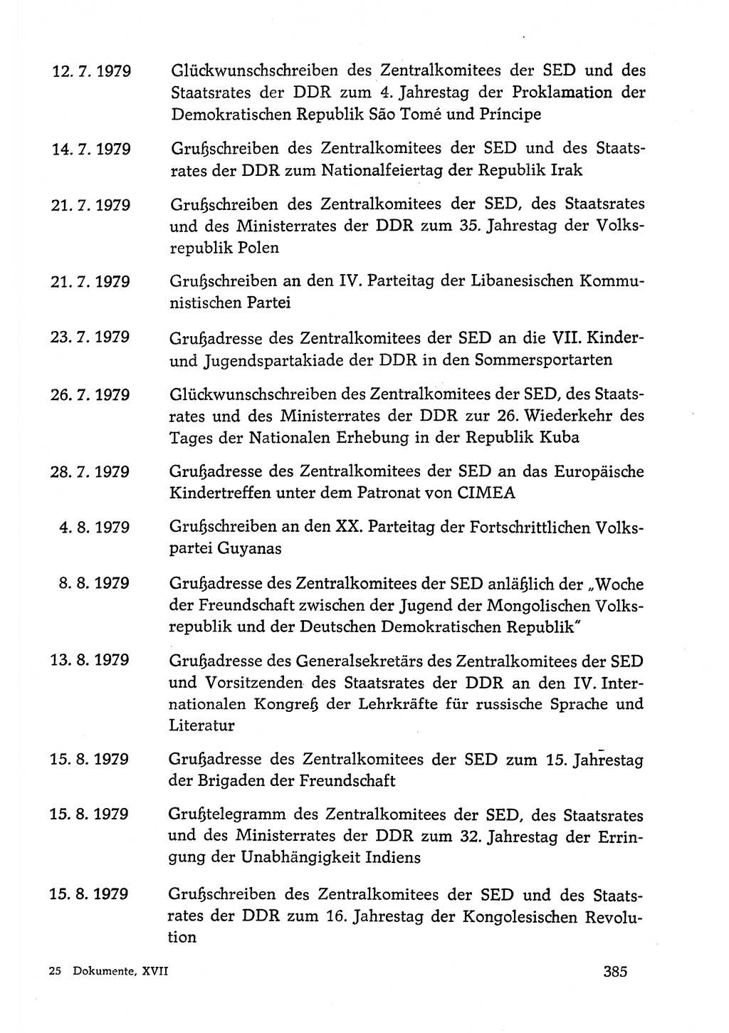 Dokumente der Sozialistischen Einheitspartei Deutschlands (SED) [Deutsche Demokratische Republik (DDR)] 1978-1979, Seite 385 (Dok. SED DDR 1978-1979, S. 385)