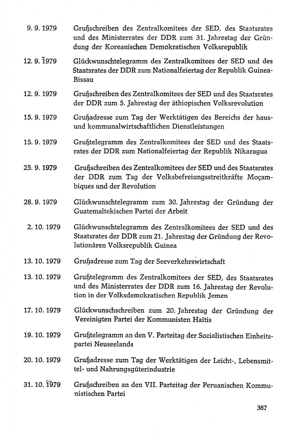 Dokumente der Sozialistischen Einheitspartei Deutschlands (SED) [Deutsche Demokratische Republik (DDR)] 1978-1979, Seite 387 (Dok. SED DDR 1978-1979, S. 387)