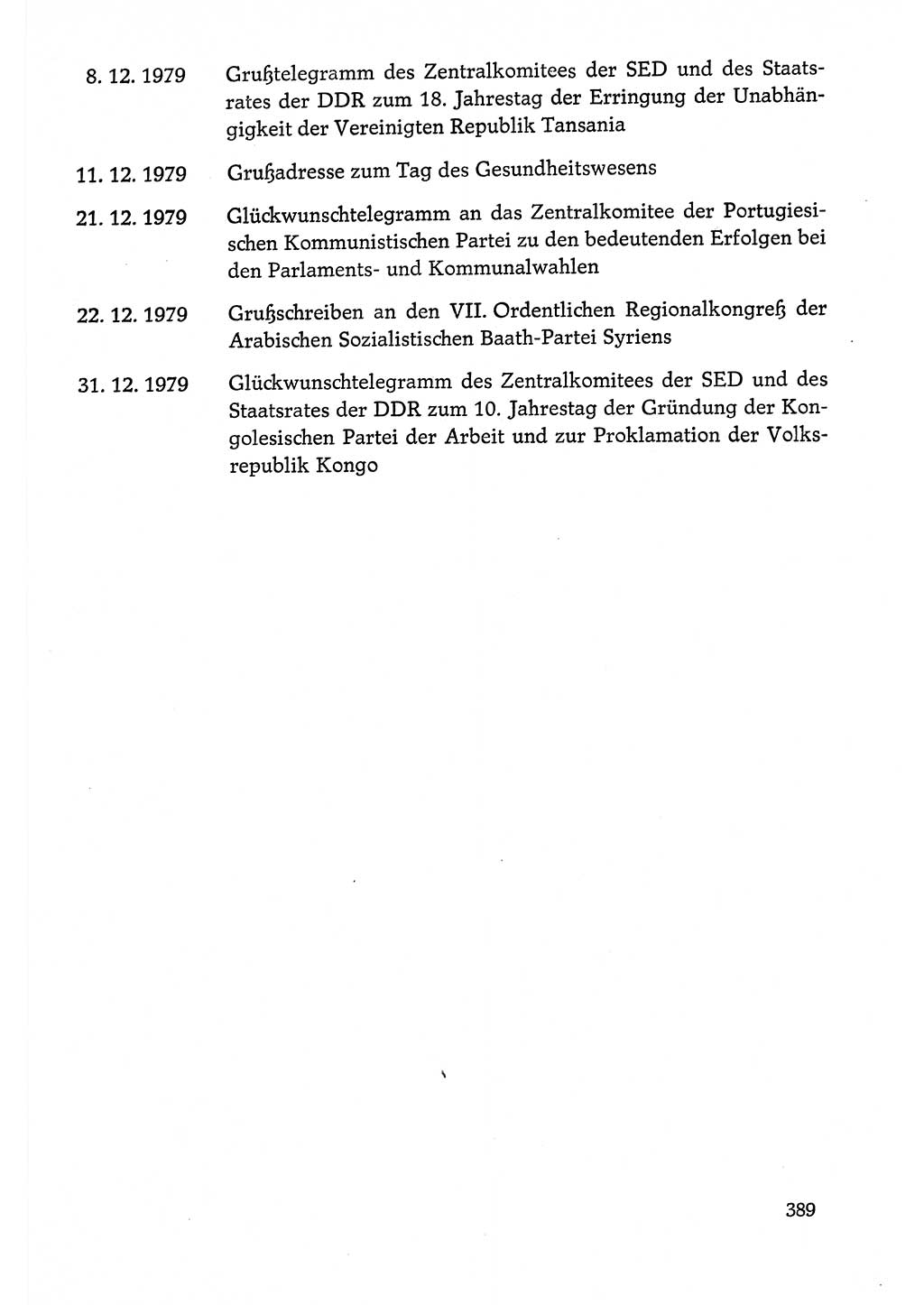 Dokumente der Sozialistischen Einheitspartei Deutschlands (SED) [Deutsche Demokratische Republik (DDR)] 1978-1979, Seite 389 (Dok. SED DDR 1978-1979, S. 389)