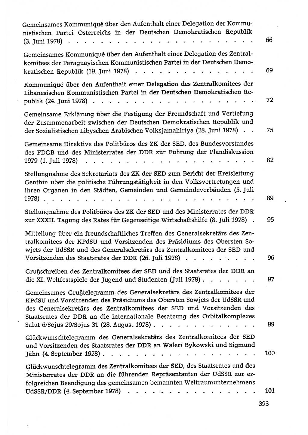 Dokumente der Sozialistischen Einheitspartei Deutschlands (SED) [Deutsche Demokratische Republik (DDR)] 1978-1979, Seite 393 (Dok. SED DDR 1978-1979, S. 393)