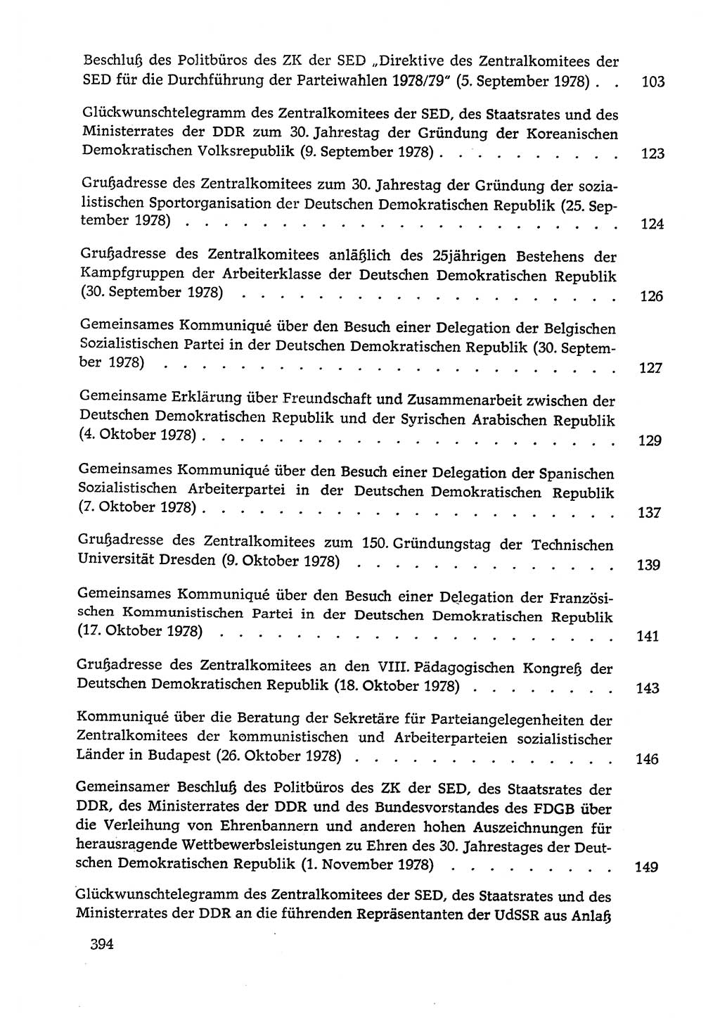 Dokumente der Sozialistischen Einheitspartei Deutschlands (SED) [Deutsche Demokratische Republik (DDR)] 1978-1979, Seite 394 (Dok. SED DDR 1978-1979, S. 394)