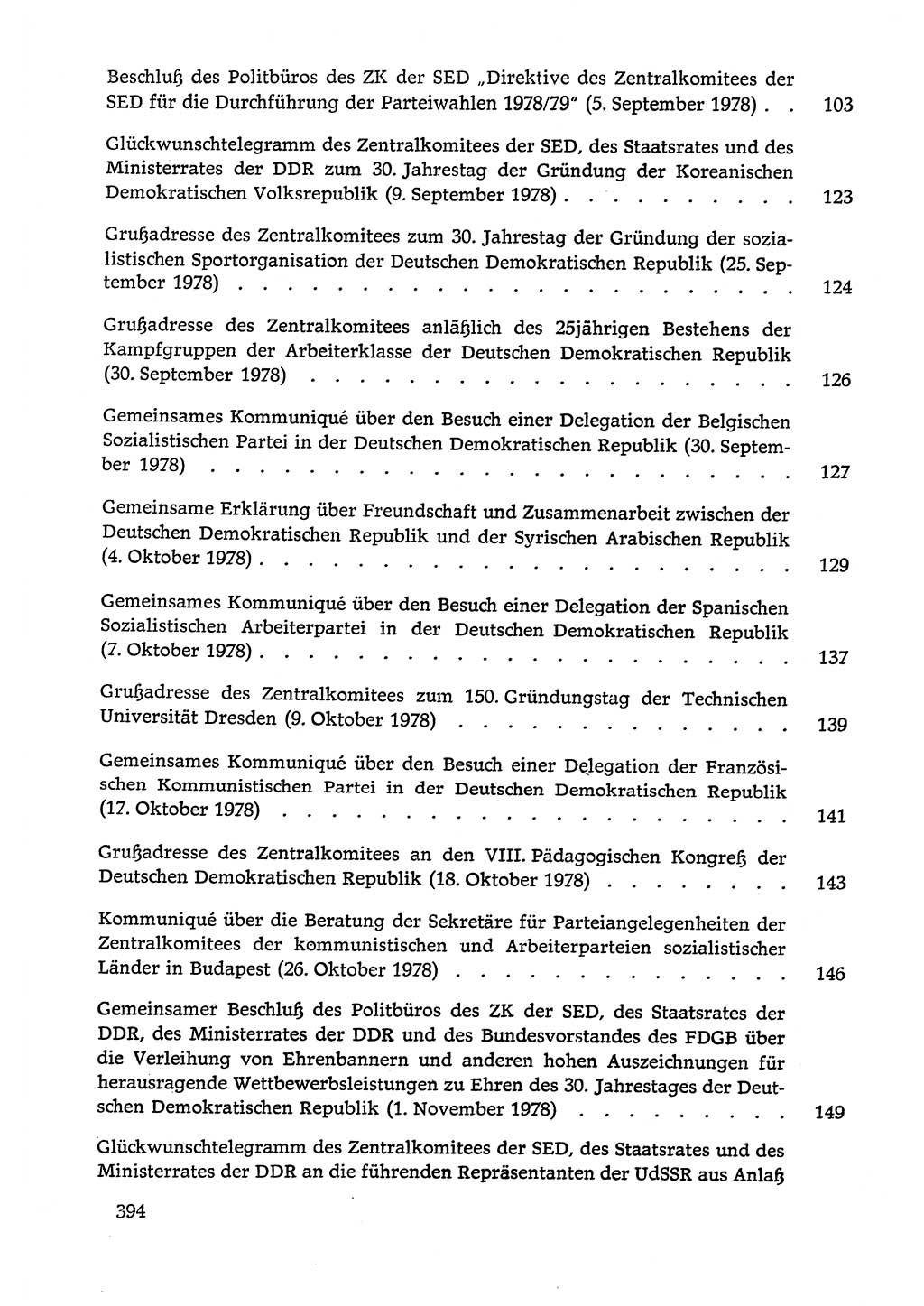 Dokumente der Sozialistischen Einheitspartei Deutschlands (SED) [Deutsche Demokratische Republik (DDR)] 1978-1979, Seite 394 (Dok. SED DDR 1978-1979, S. 394)