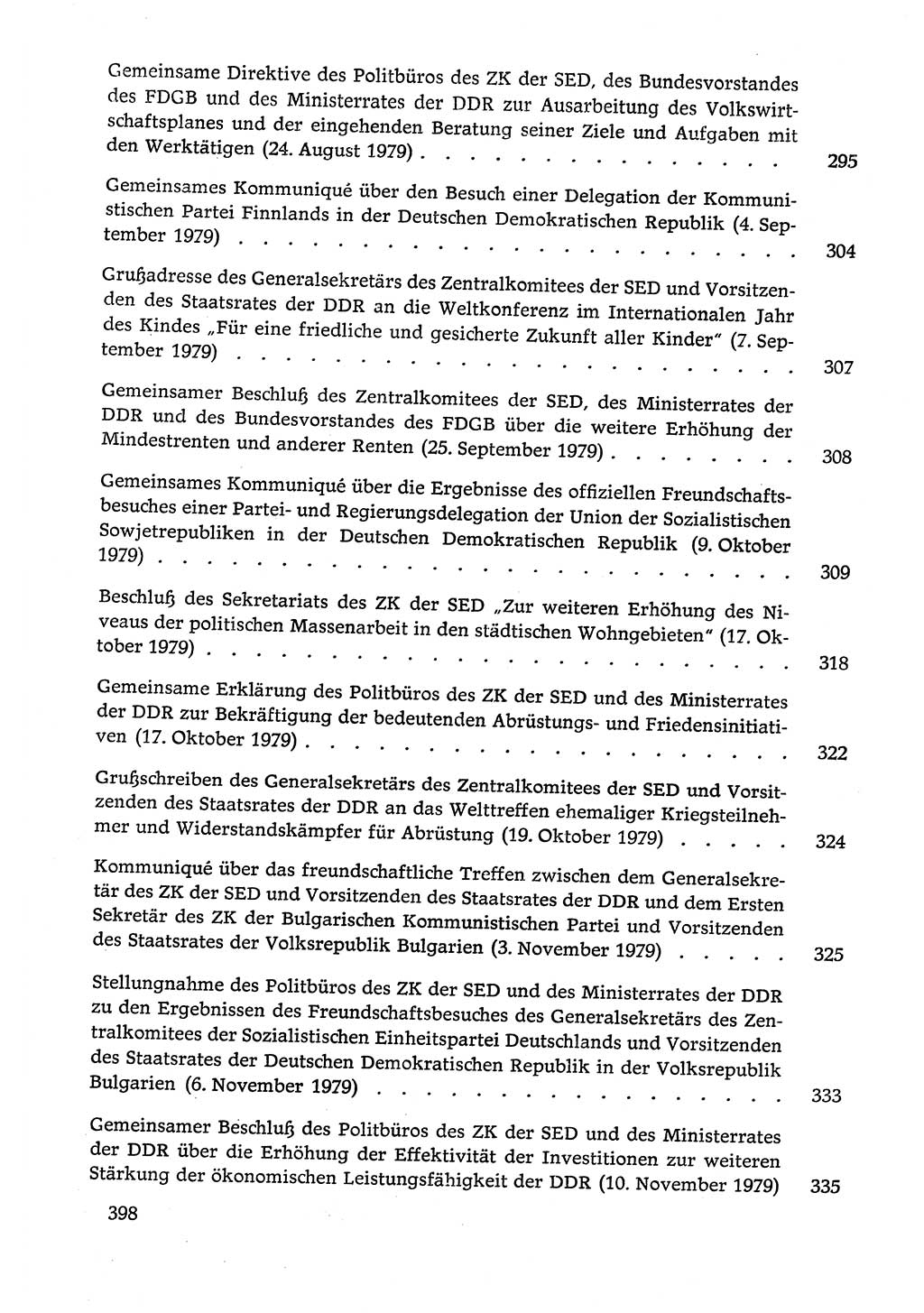 Dokumente der Sozialistischen Einheitspartei Deutschlands (SED) [Deutsche Demokratische Republik (DDR)] 1978-1979, Seite 398 (Dok. SED DDR 1978-1979, S. 398)
