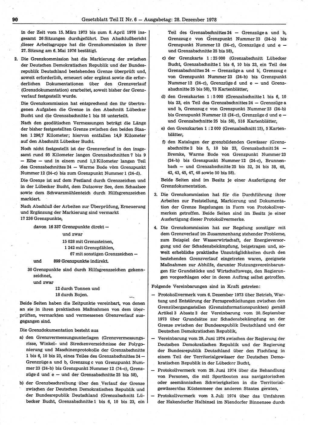 Gesetzblatt (GBl.) der Deutschen Demokratischen Republik (DDR) Teil ⅠⅠ 1978, Seite 90 (GBl. DDR ⅠⅠ 1978, S. 90)