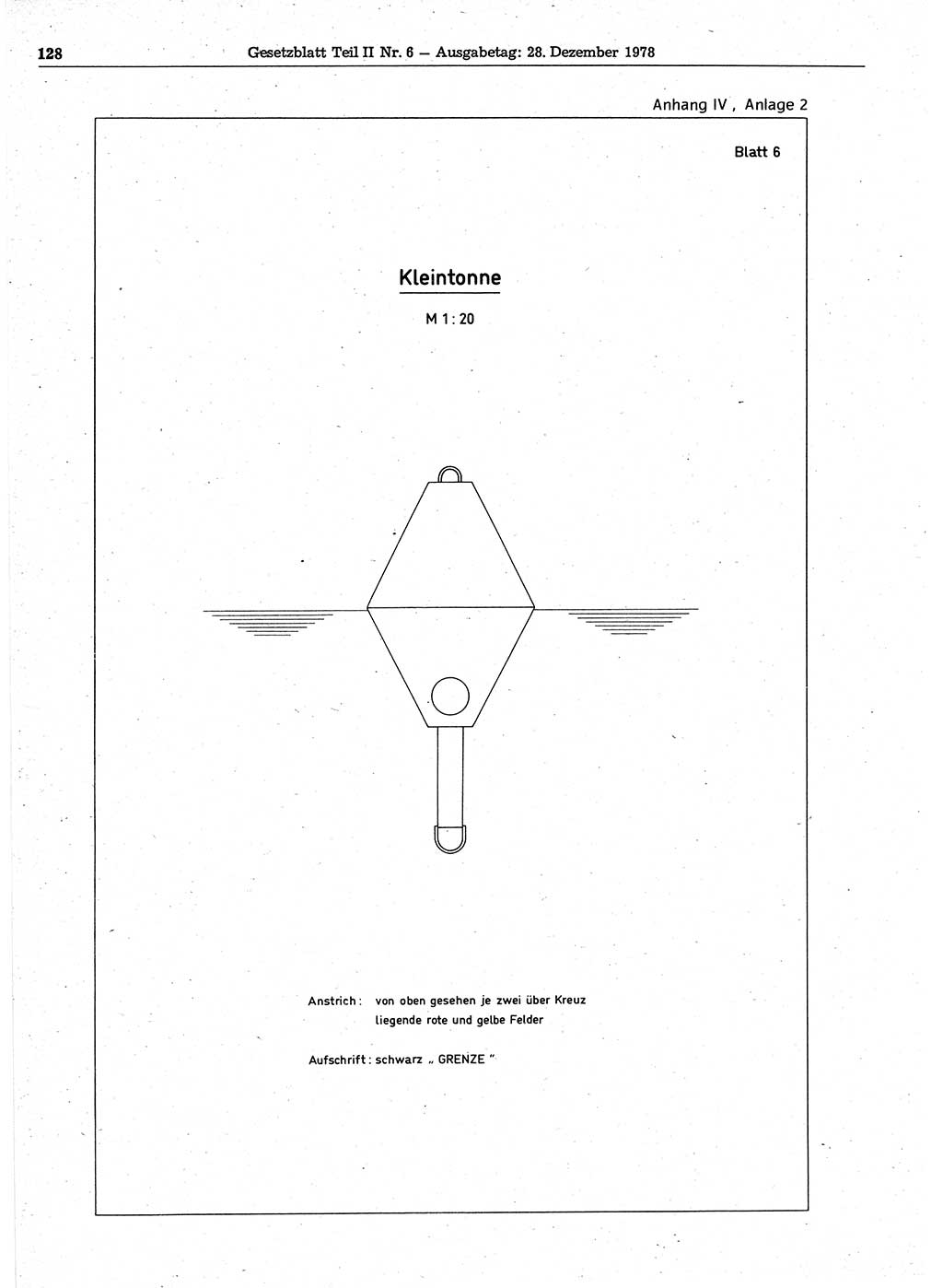 Gesetzblatt (GBl.) der Deutschen Demokratischen Republik (DDR) Teil ⅠⅠ 1978, Seite 128 (GBl. DDR ⅠⅠ 1978, S. 128)