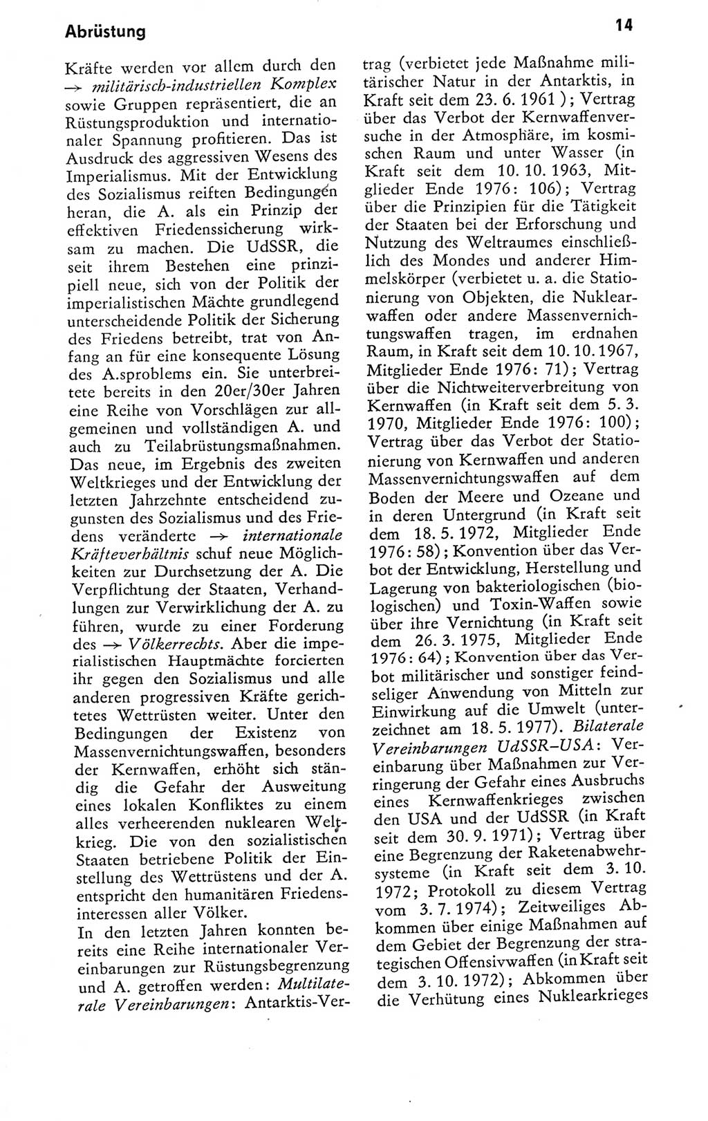 Kleines politisches Wörterbuch [Deutsche Demokratische Republik (DDR)] 1978, Seite 14 (Kl. pol. Wb. DDR 1978, S. 14)