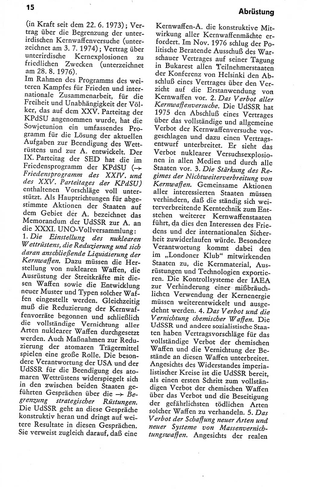 Kleines politisches Wörterbuch [Deutsche Demokratische Republik (DDR)] 1978, Seite 15 (Kl. pol. Wb. DDR 1978, S. 15)