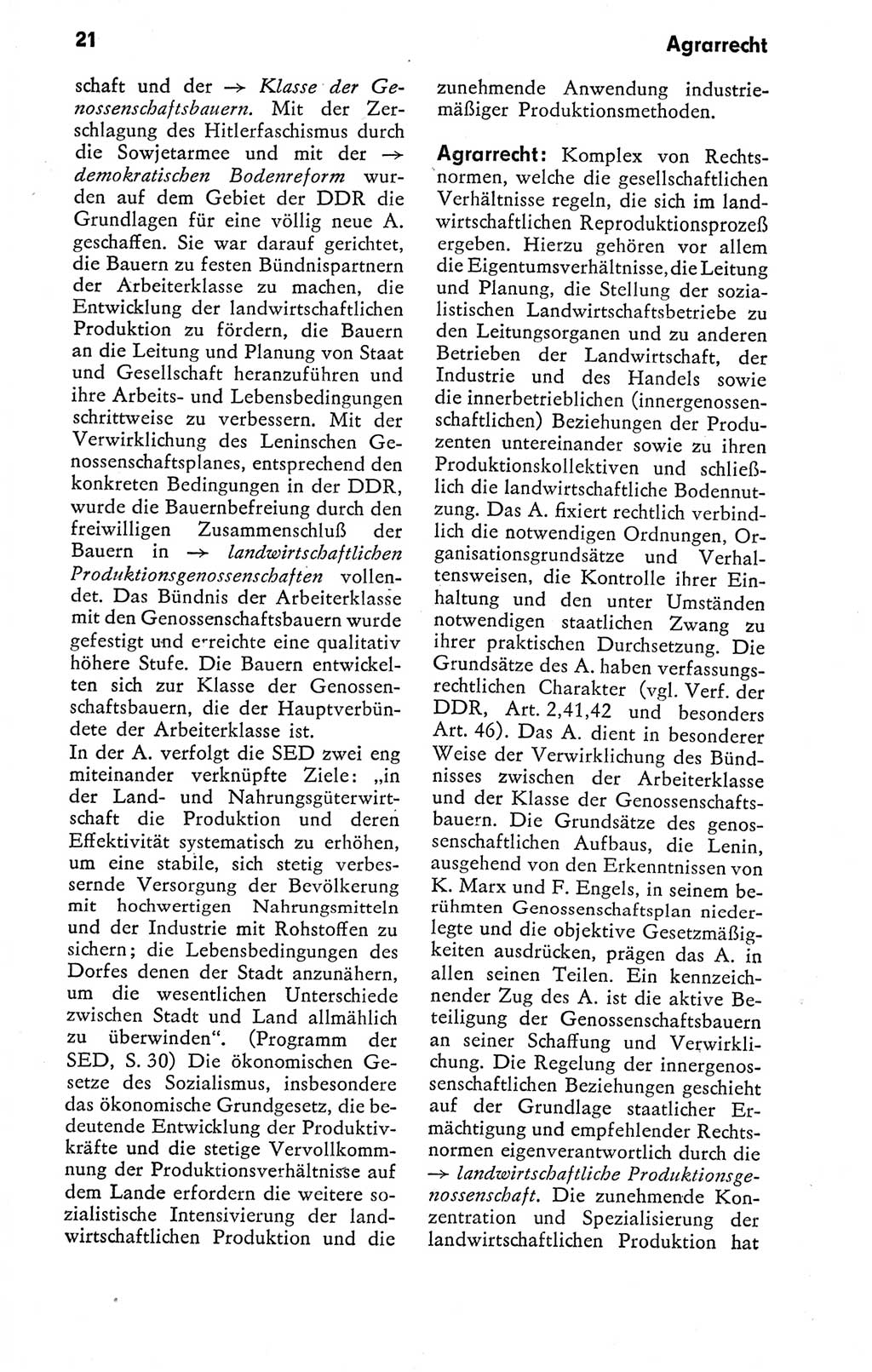 Kleines politisches Wörterbuch [Deutsche Demokratische Republik (DDR)] 1978, Seite 21 (Kl. pol. Wb. DDR 1978, S. 21)