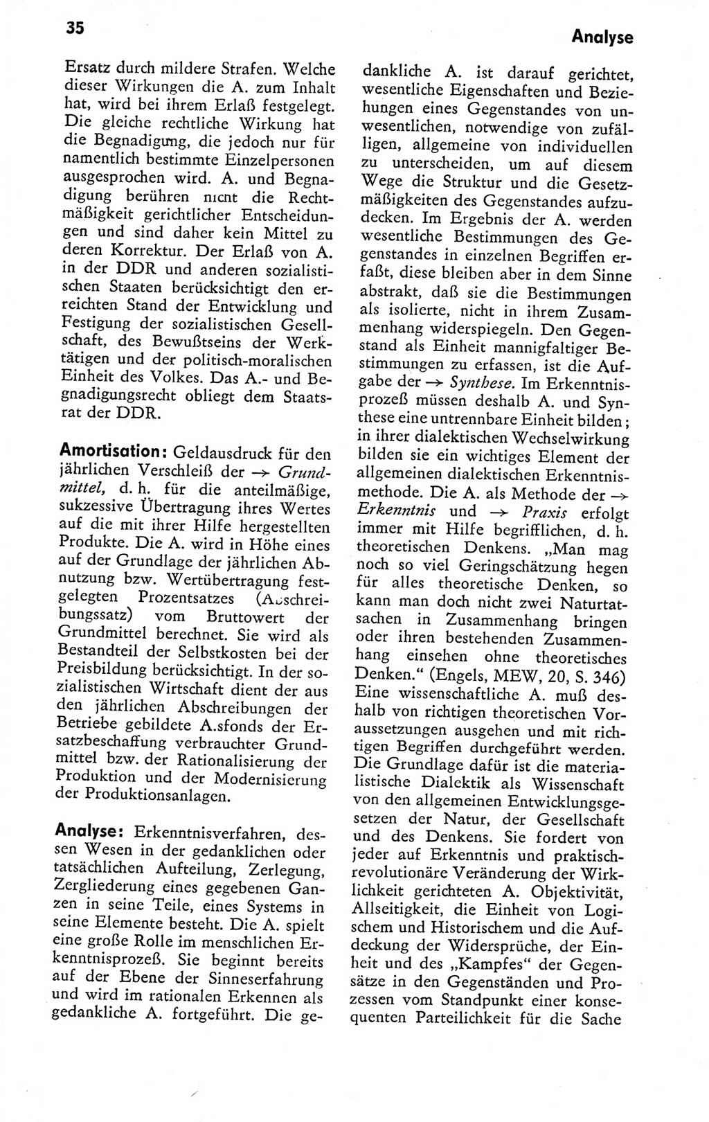 Kleines politisches Wörterbuch [Deutsche Demokratische Republik (DDR)] 1978, Seite 35 (Kl. pol. Wb. DDR 1978, S. 35)
