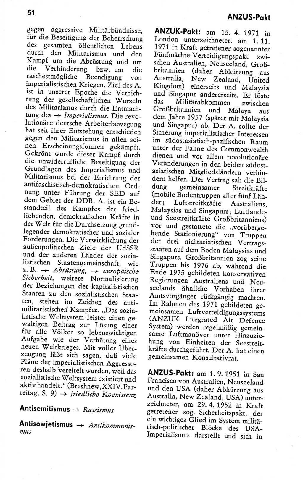 Kleines politisches Wörterbuch [Deutsche Demokratische Republik (DDR)] 1978, Seite 51 (Kl. pol. Wb. DDR 1978, S. 51)