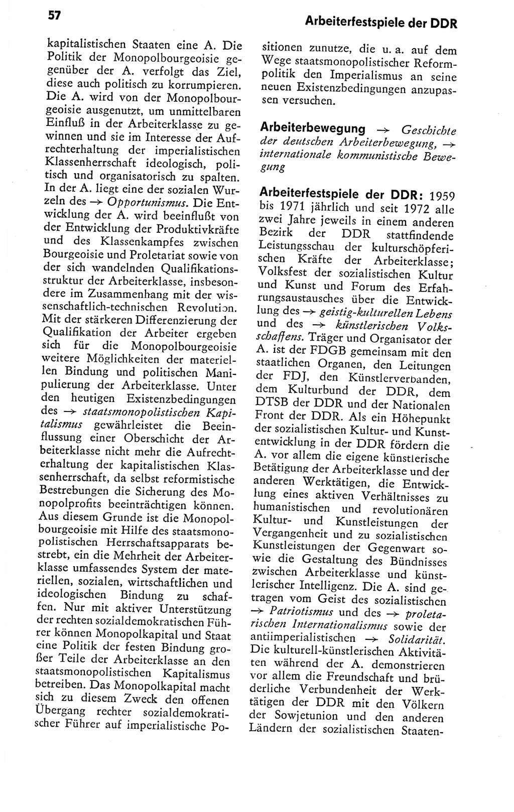 Kleines politisches Wörterbuch [Deutsche Demokratische Republik (DDR)] 1978, Seite 57 (Kl. pol. Wb. DDR 1978, S. 57)