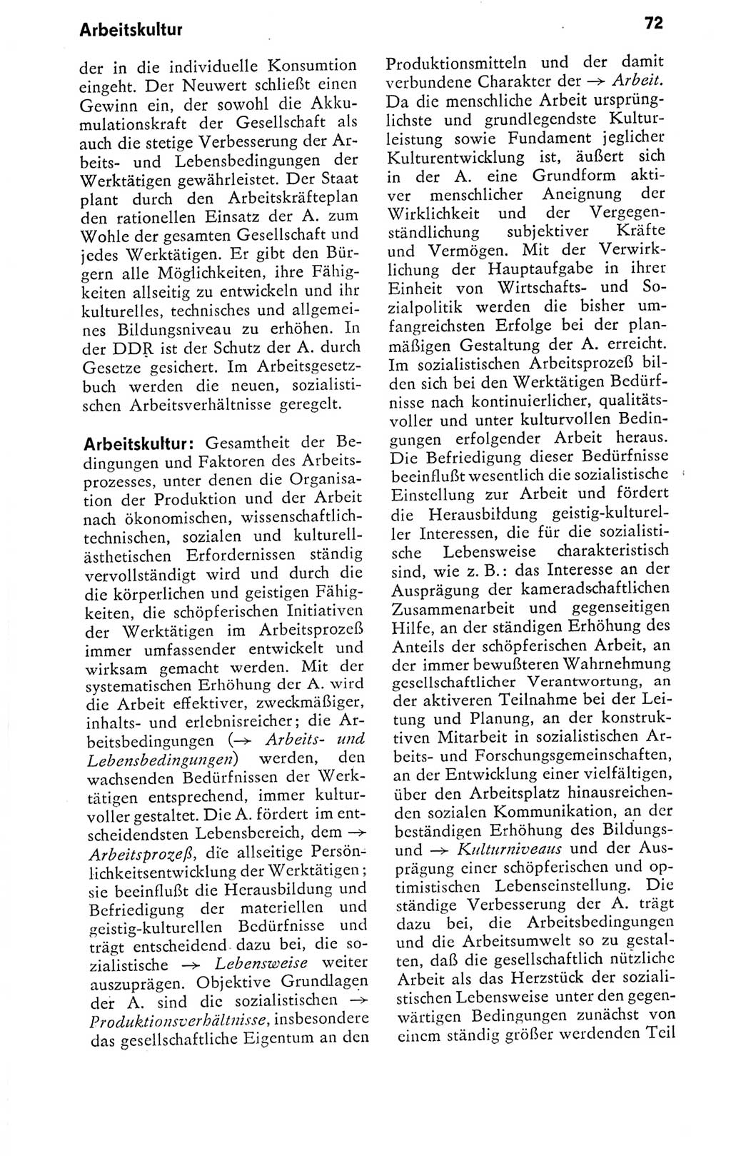 Kleines politisches Wörterbuch [Deutsche Demokratische Republik (DDR)] 1978, Seite 72 (Kl. pol. Wb. DDR 1978, S. 72)