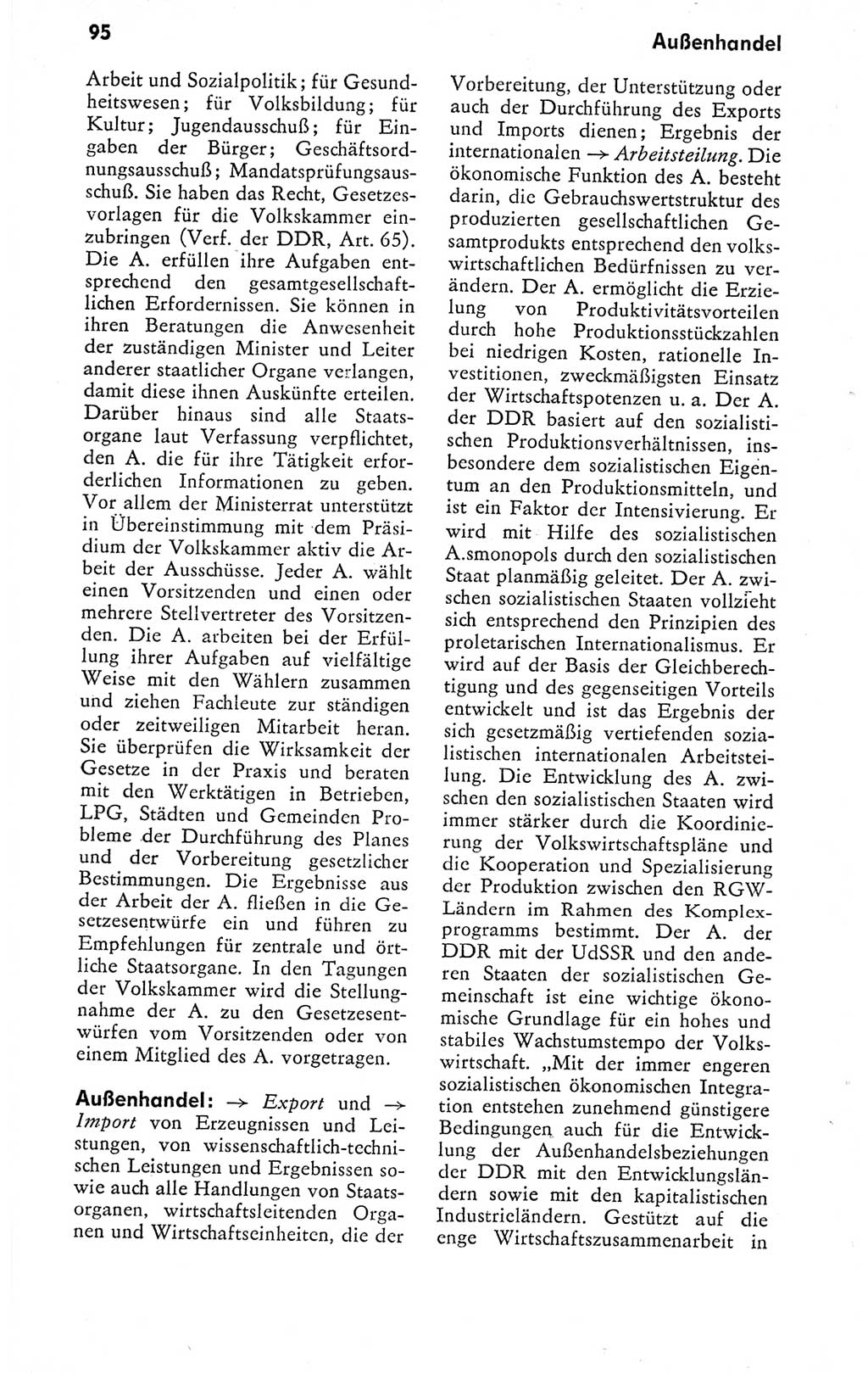 Kleines politisches Wörterbuch [Deutsche Demokratische Republik (DDR)] 1978, Seite 95 (Kl. pol. Wb. DDR 1978, S. 95)