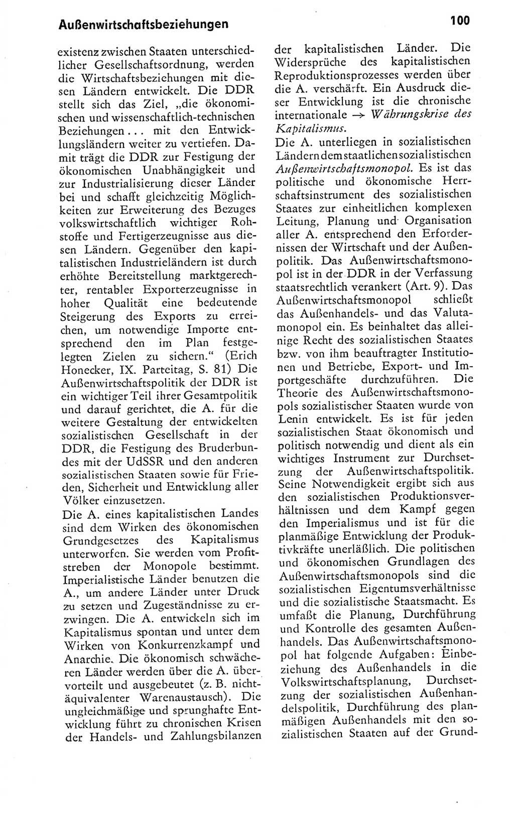 Kleines politisches Wörterbuch [Deutsche Demokratische Republik (DDR)] 1978, Seite 100 (Kl. pol. Wb. DDR 1978, S. 100)