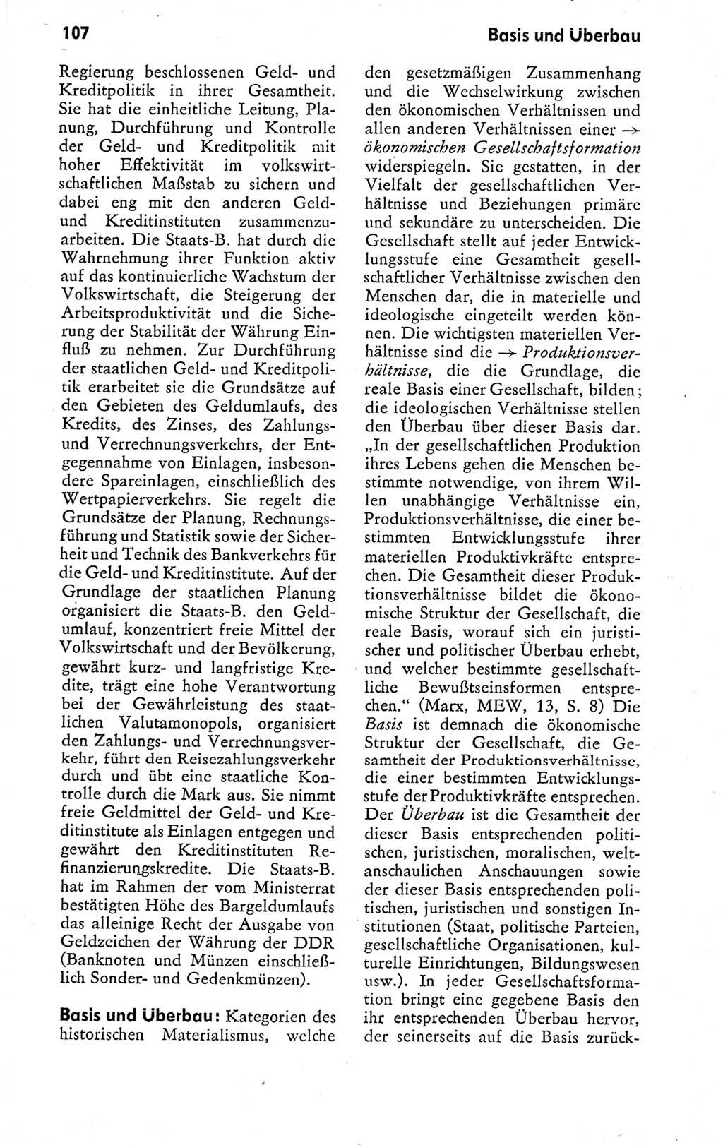 Kleines politisches Wörterbuch [Deutsche Demokratische Republik (DDR)] 1978, Seite 107 (Kl. pol. Wb. DDR 1978, S. 107)